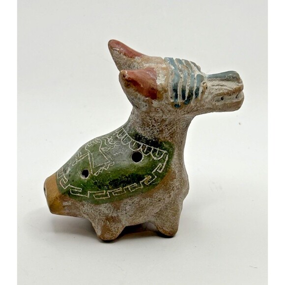 Mexican Xoloitzcuintle Xolo Dog Folk Art Pottery Whistle Mayan Aztec Used - Picture 4 of 13